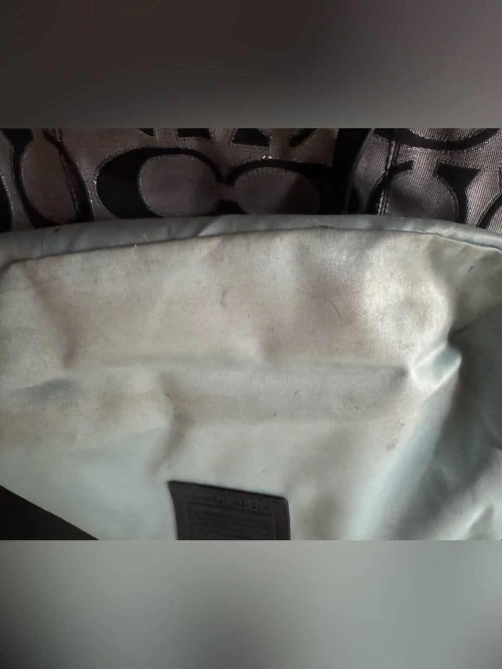 Coach bag unfortunately